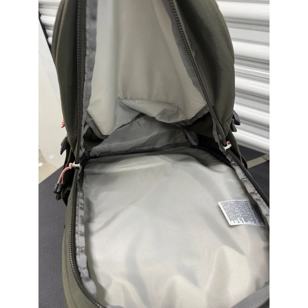 The North Face Recon Backpack Olive Green Pink FlexVent Laptop Bag